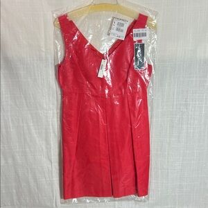 J. Crew - Vintage Faille Flare V-Neck Coral/Pink Cocktail Party Dress Sz 14 NWT